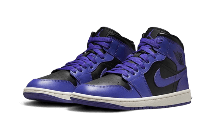 Overkicks - Air Jordan 1 Mid Purple Black (BQ6472-051) - vista trasera