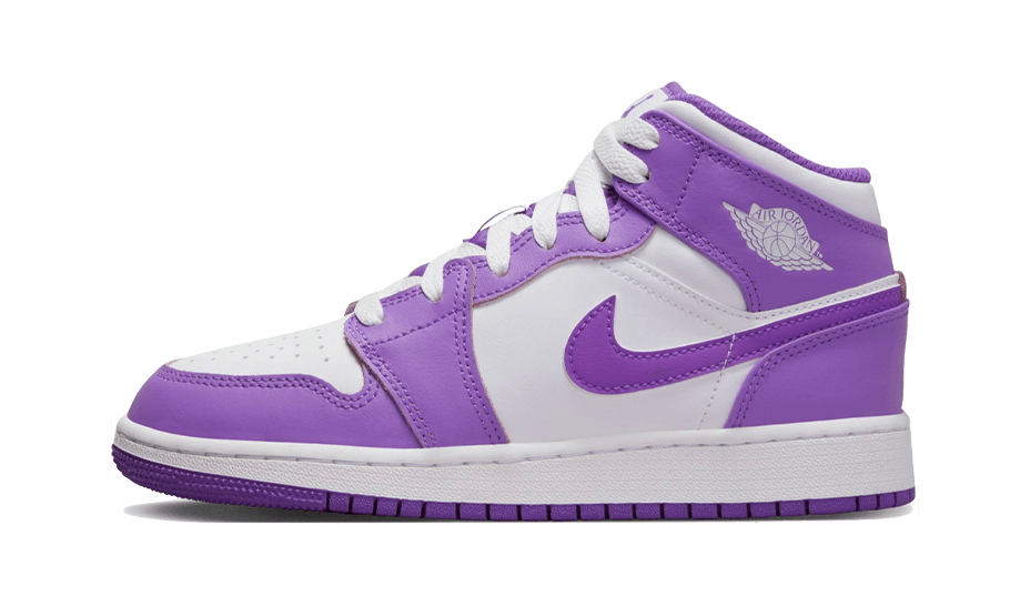 Overkicks - Air Jordan 1 Mid Purple Venom (GS) (DQ8423-511) - vista lateral