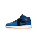 Air Jordan 1 Mid Racer Blue Green Abyss (GS)