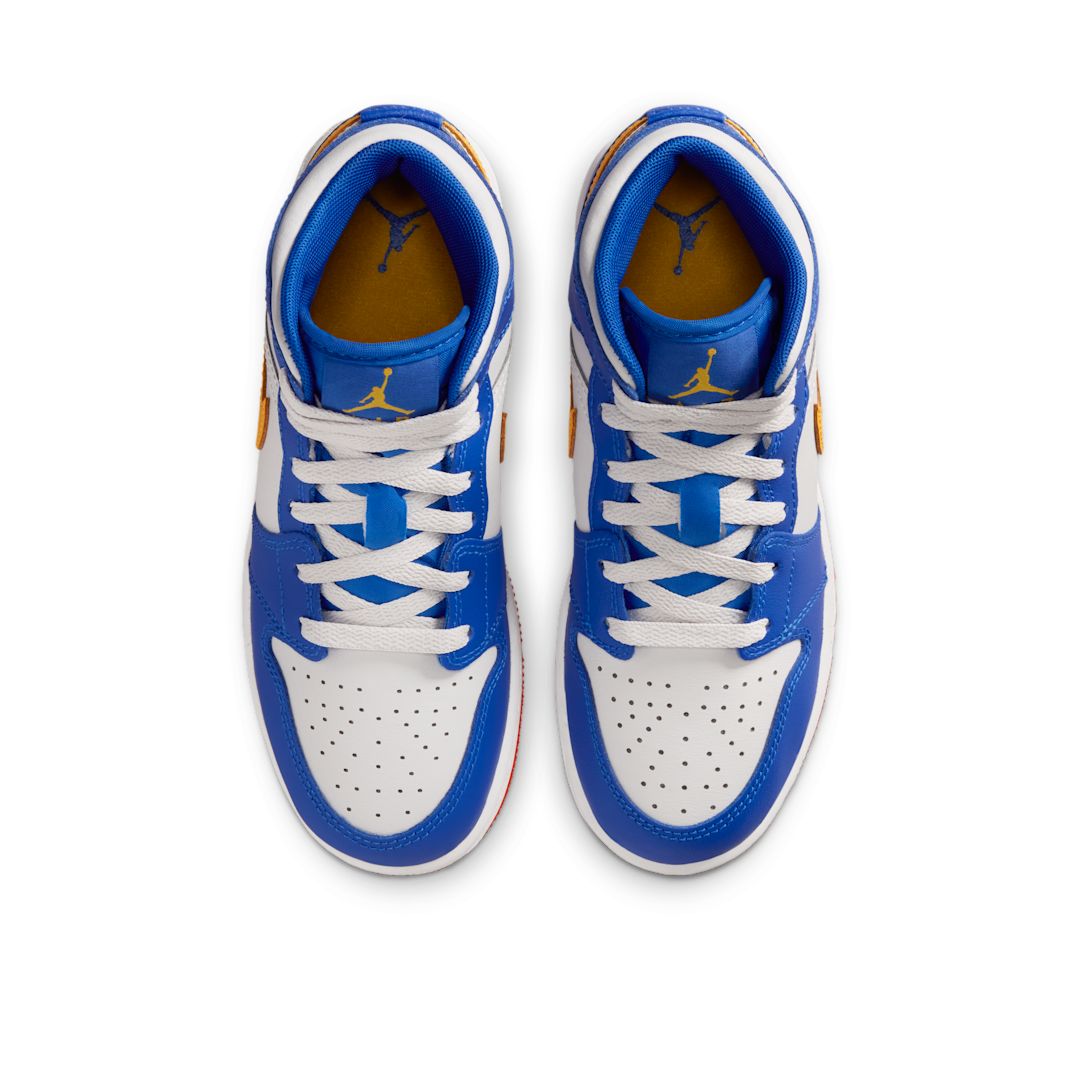 Overkicks - Air Jordan 1 Mid Racer Blue Red Gold (GS) (IM6562-445) - imagen 3