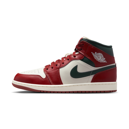 Overkicks - Air Jordan 1 Mid Redstone Midnight Green (DQ8426-105) - vista lateral