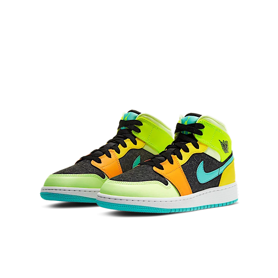 Overkicks - Air Jordan 1 Mid SE Aurora Green (GS) (BQ6931-037) - imagen 2