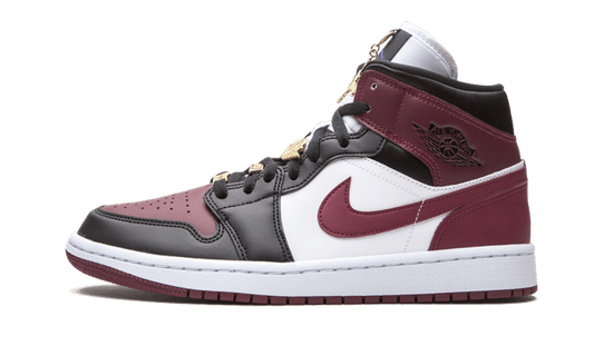 Overkicks - Air Jordan 1 Mid SE Black Dark Beetroot (CZ4385-016) - vista lateral