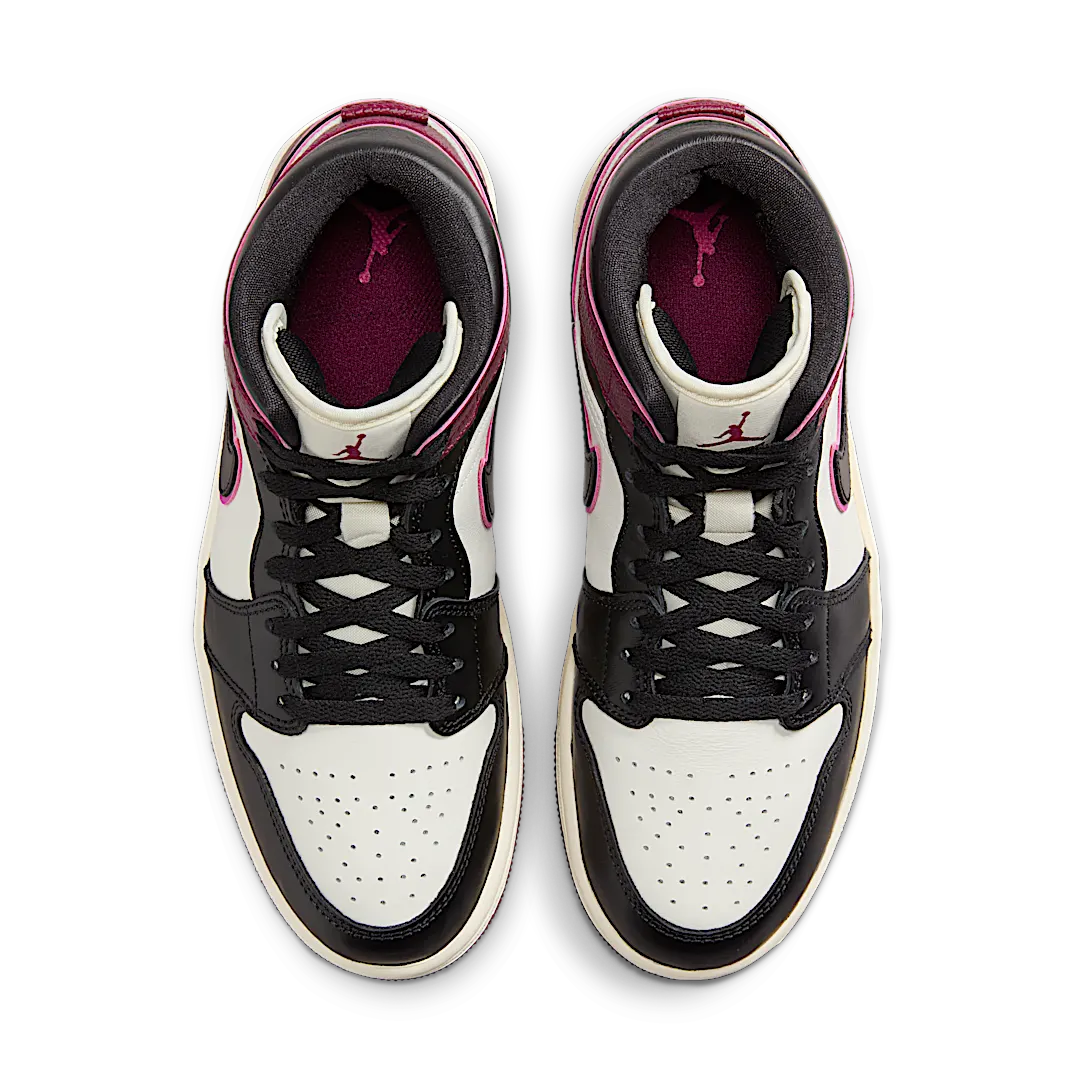 Overkicks - Air Jordan 1 Mid SE Bordeaux (FQ7818-101) - par completo