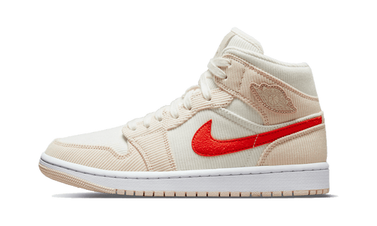Overkicks - Air Jordan 1 Mid SE Corduroy Sail (DA8009-108) - vista lateral