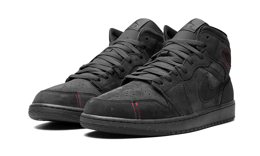 Overkicks - Air Jordan 1 Mid SE Craft Dark Smoke Red (FD8634-001) - vista trasera