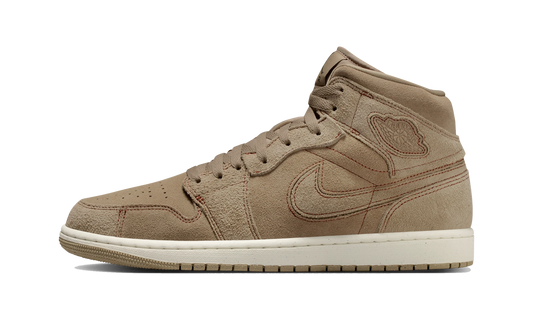 Overkicks - Air Jordan 1 Mid SE Craft Khaki Pecan (FQ3224-200) - vista lateral