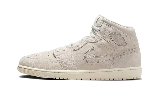 Overkicks - Air Jordan 1 Mid SE Craft Pale Ivory (FQ3224-100) - vista lateral