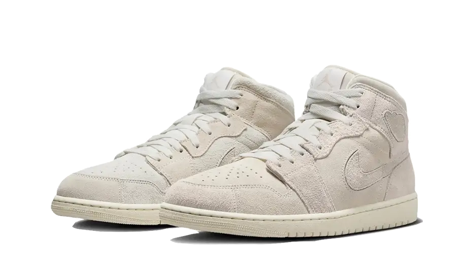 Overkicks - Air Jordan 1 Mid SE Craft Pale Ivory (FQ3224-100) - vista trasera