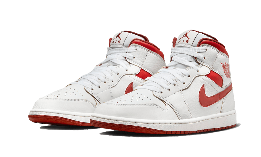 Overkicks - Air Jordan 1 Mid SE Dune Red (FJ3458-160) - vista trasera