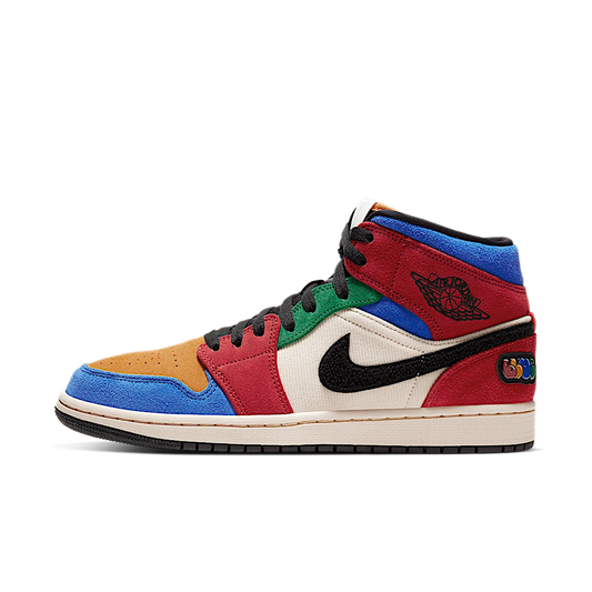 Overkicks - Air Jordan 1 Mid SE Fearless Blue the Great (CU2805-100) - vista lateral