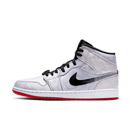 Overkicks - Air Jordan 1 Mid SE Fearless Edison Chen CLOT (CU2804-100) - vista lateral