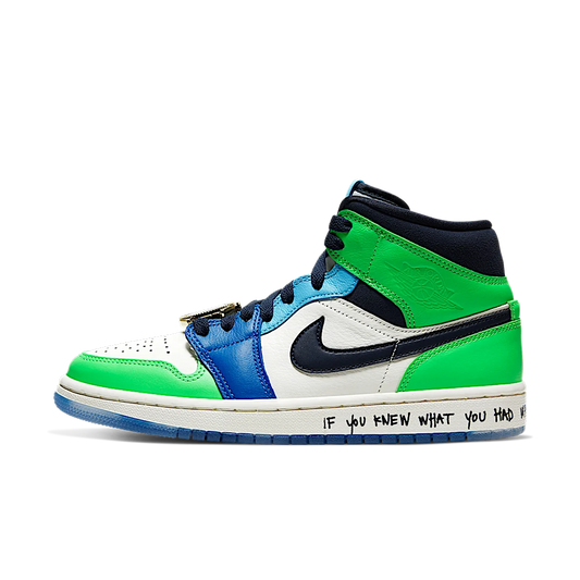 Overkicks - Air Jordan 1 Mid SE Fearless Melody Ehsani (CQ7629-100) - vista lateral