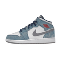 Air Jordan 1 Mid SE French Blue Light Steel (GS)