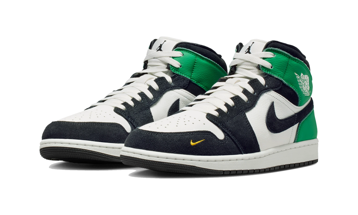 Overkicks - Air Jordan 1 Mid SE Lucky Green (II9812-100) - vista trasera