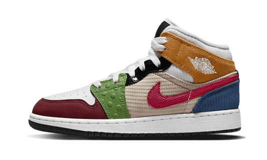 Overkicks - Air Jordan 1 Mid SE Messy Room (GS) (DR6957-100) - vista lateral