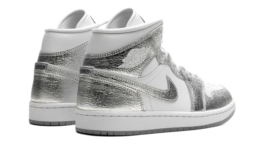 Overkicks - Air Jordan 1 Mid SE Metallic Silver (FN5031-100) - par completo