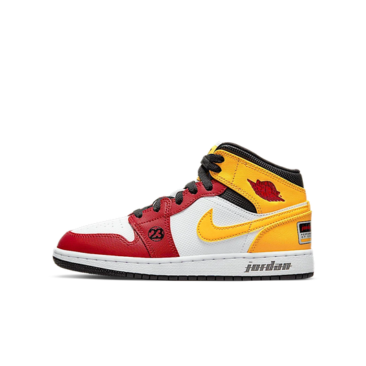 Overkicks - Air Jordan 1 Mid SE Motorsports (GS) (DJ0336-067) - vista lateral