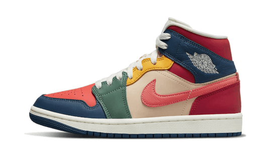 Overkicks - Air Jordan 1 Mid SE Multi Color (2022) (DN3738-400) - vista lateral
