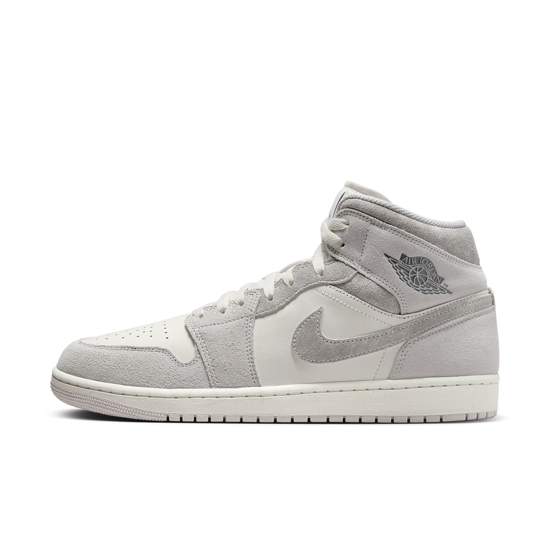 Overkicks - Air Jordan 1 Mid SE Neutral Grey Sail (FQ7720-002) - vista lateral