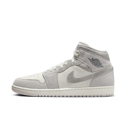 Overkicks - Air Jordan 1 Mid SE Neutral Grey Sail (FQ7720-002) - vista lateral