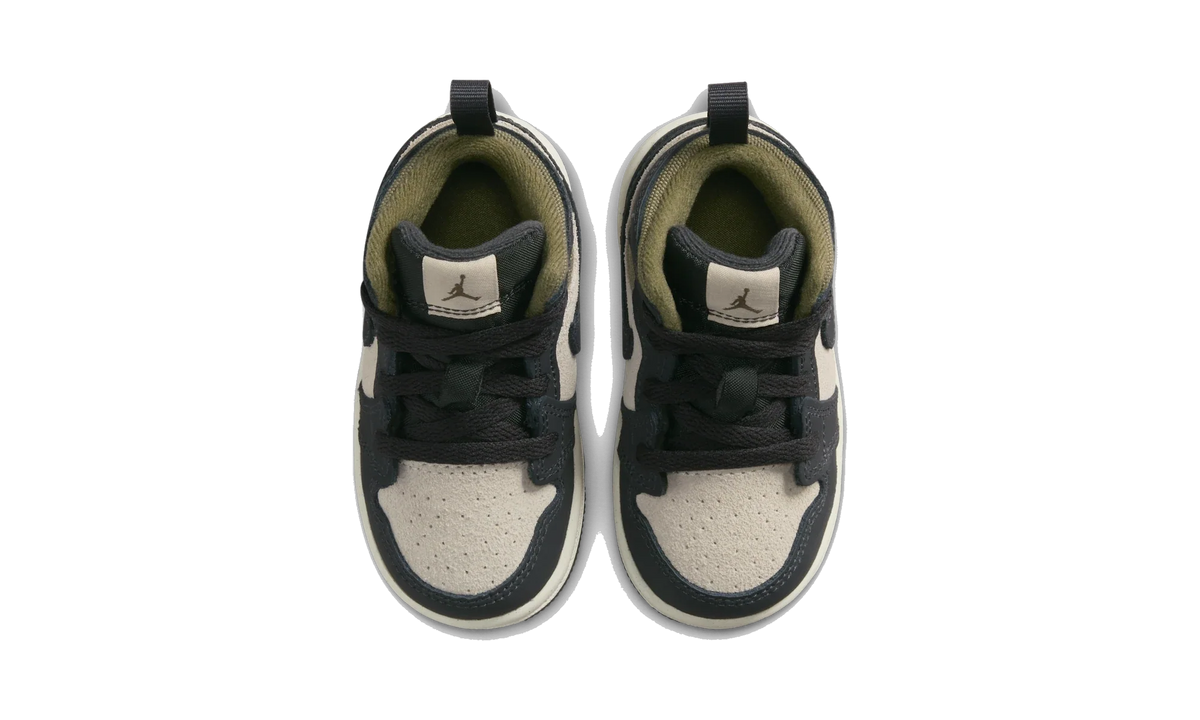 Overkicks - Air Jordan 1 Mid SE Off Noir Medium Olive (TD) (HV4729-102) - imagen 5