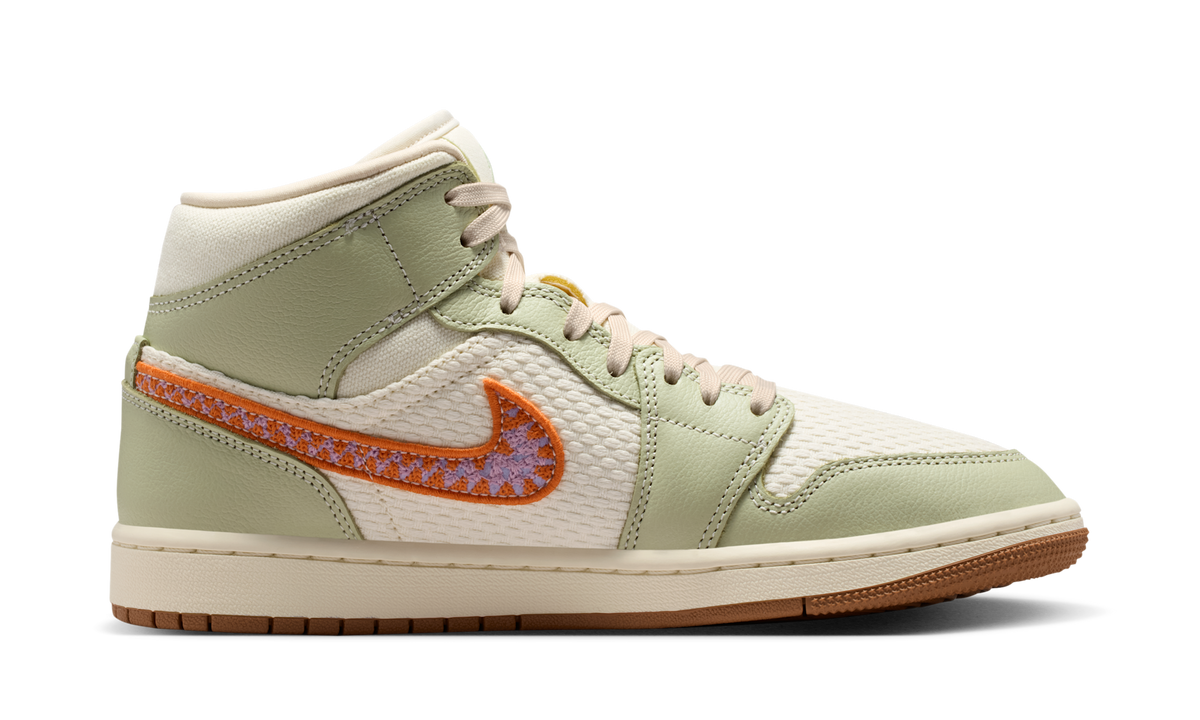 Overkicks - Air Jordan 1 Mid SE Olive Aura (II0570-302) - detalle suela