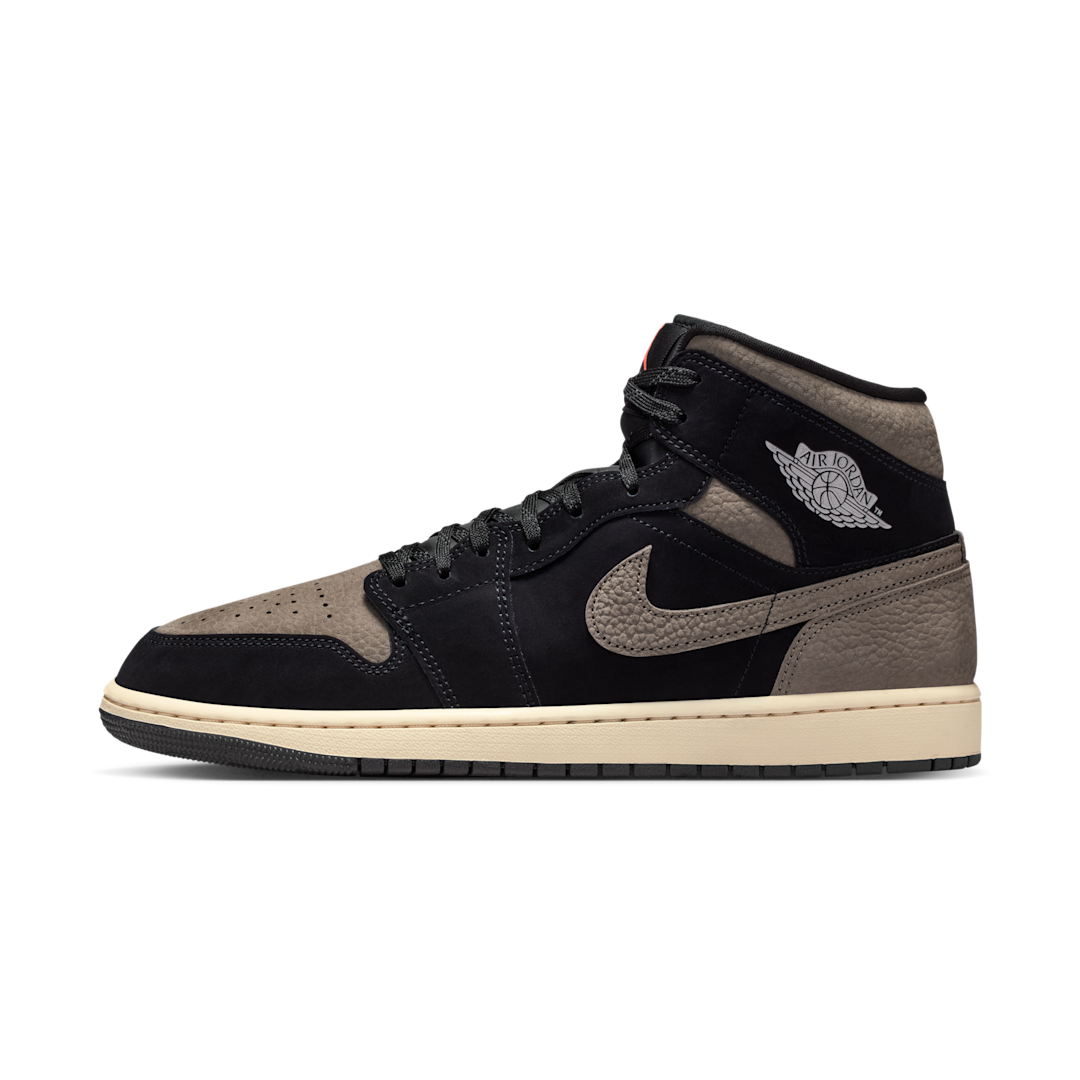 Overkicks - Air Jordan 1 Mid SE Olive Grey (IB7110-002) - vista lateral