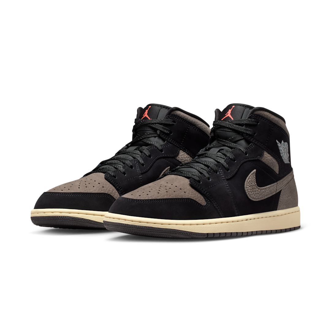 Overkicks - Air Jordan 1 Mid SE Olive Grey (IB7110-002) - vista trasera