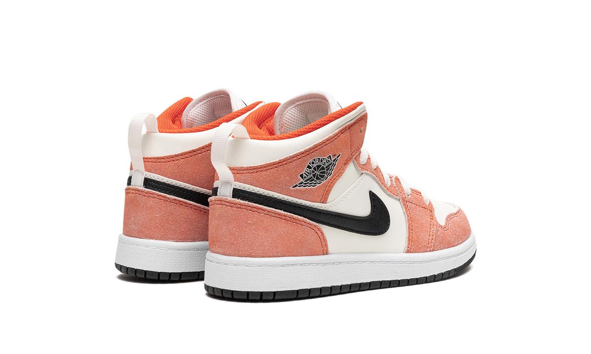 Overkicks - Air Jordan 1 Mid SE Orange Suede (PS) (DV1341-800) - imagen 3
