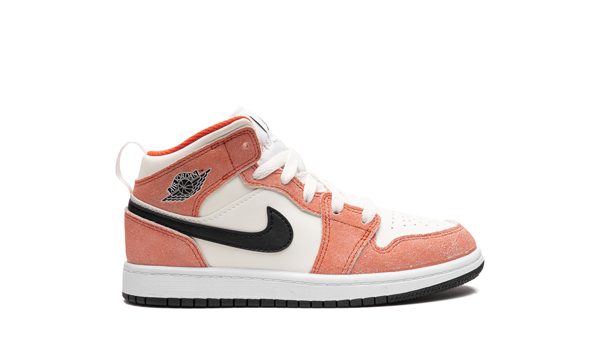 Overkicks - Air Jordan 1 Mid SE Orange Suede (PS) (DV1341-800) - imagen 6