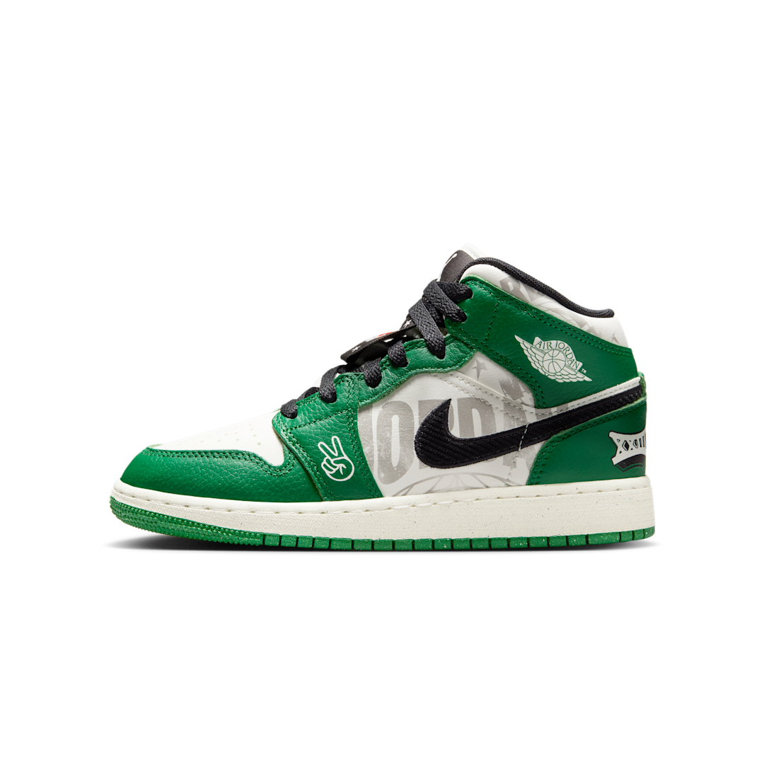 Overkicks - Air Jordan 1 Mid SE Overbranded (HF3200-300) - vista lateral