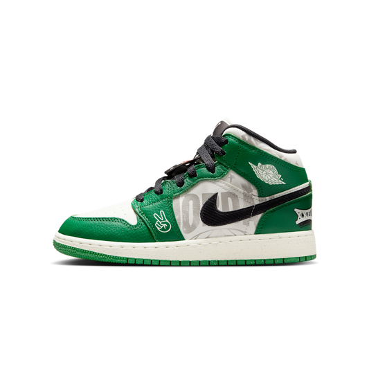 Overkicks - Air Jordan 1 Mid SE Overbranded (HF3200-300) - vista lateral