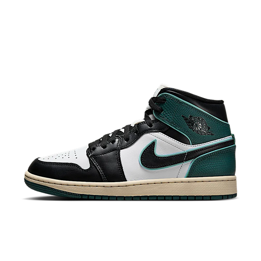 Overkicks - Air Jordan 1 Mid SE Oxidized Green (FQ7818-100) - vista lateral