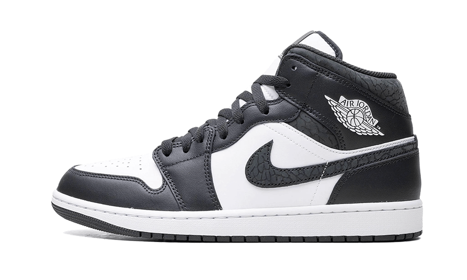 Overkicks - Air Jordan 1 Mid SE Panda Elephant (FB9911-001 / FB9909-001) - vista lateral