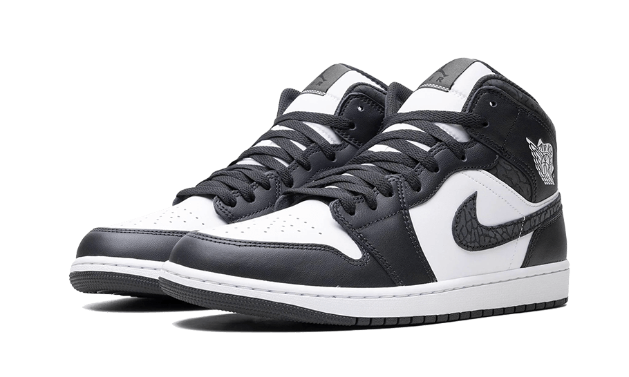 Overkicks - Air Jordan 1 Mid SE Panda Elephant (FB9911-001 / FB9909-001) - vista trasera