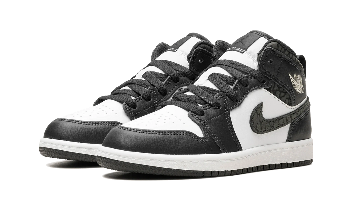 Overkicks - Air Jordan 1 Mid SE Panda Elephant (PS) (FB9910-001) - imagen 2
