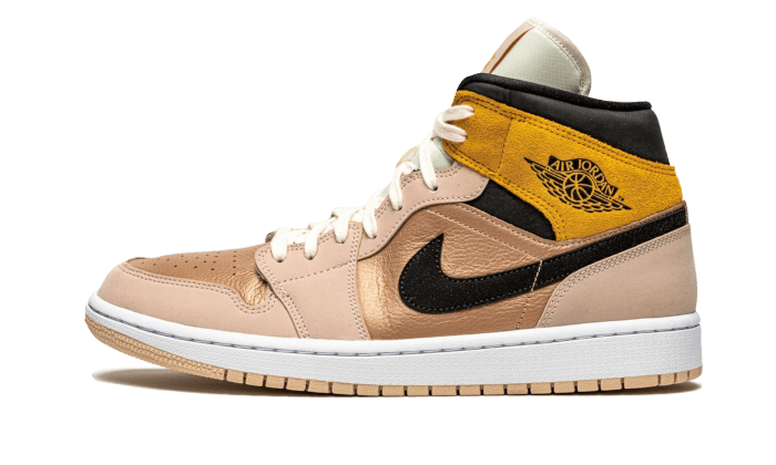 Overkicks - Air Jordan 1 Mid SE Particle Beige (DD2224-200) - vista lateral