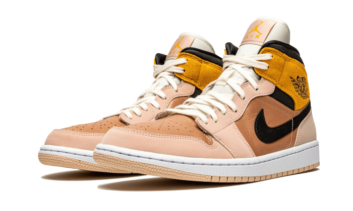 Overkicks - Air Jordan 1 Mid SE Particle Beige (DD2224-200) - vista trasera