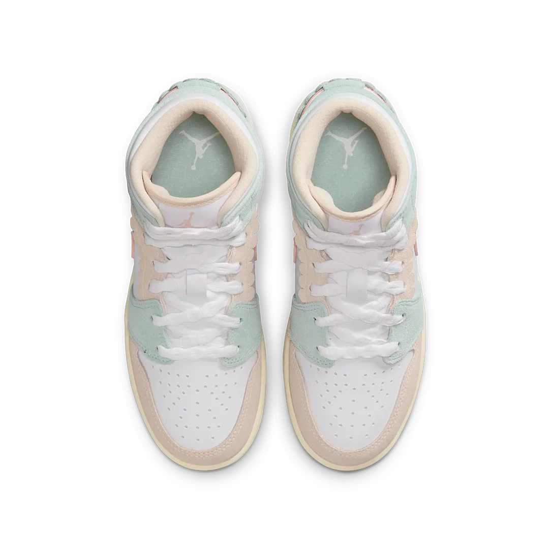 Overkicks - Air Jordan 1 Mid SE Pink Oxford (GS) (DZ5361-100) - imagen 3