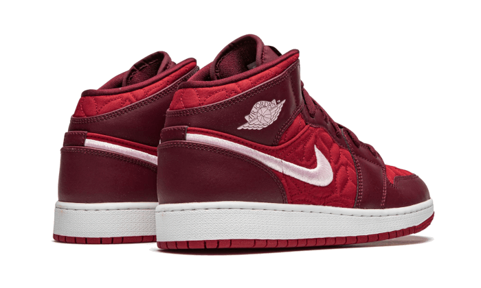Overkicks - Air Jordan 1 Mid SE Red Quilt (GS) (AV5174-600) - imagen 3