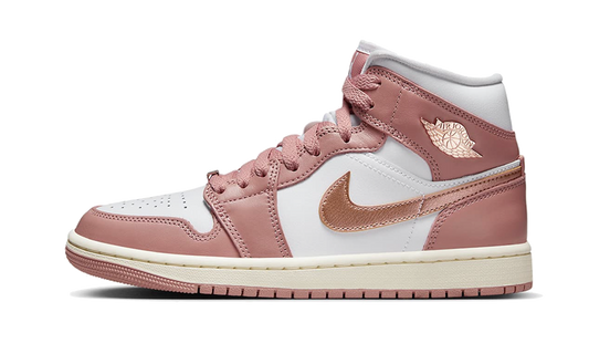 Overkicks - Air Jordan 1 Mid SE Red Stardust (FB9892-670) - vista lateral