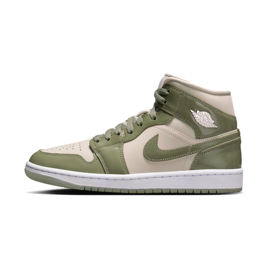 Overkicks - Air Jordan 1 Mid SE Sea Glass Oil Green (HF4079-003) - vista lateral