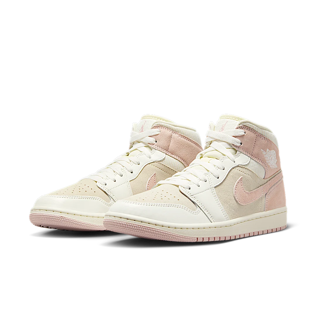 Overkicks - Air Jordan 1 Mid SE Seersucker (FQ1926-161) - vista trasera