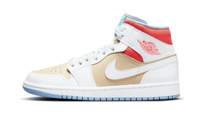 Overkicks - Air Jordan 1 Mid SE Sesame (CZ0774-200) - vista lateral