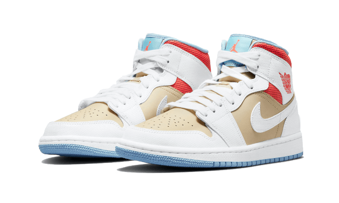 Overkicks - Air Jordan 1 Mid SE Sesame (CZ0774-200) - vista trasera