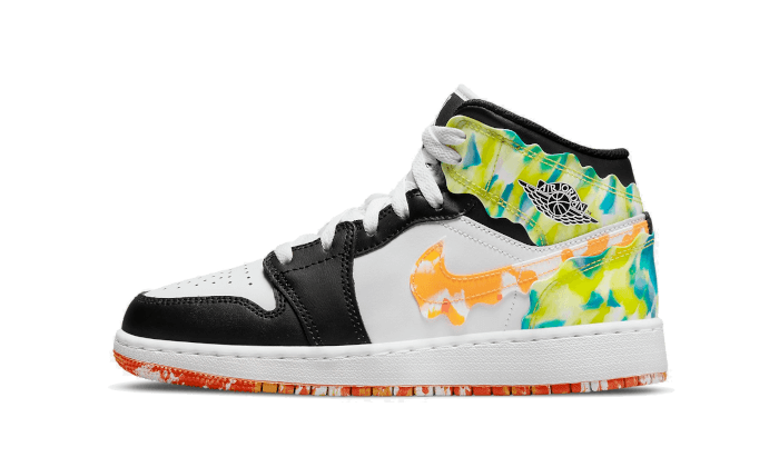 Overkicks - Air Jordan 1 Mid SE Slim Vortex (GS) (DJ6563-038) - vista lateral