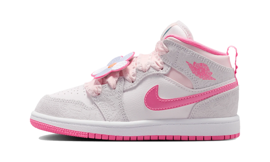 Overkicks - Air Jordan 1 Mid SE Spring Flowers (PS) (II0591-001) - vista lateral