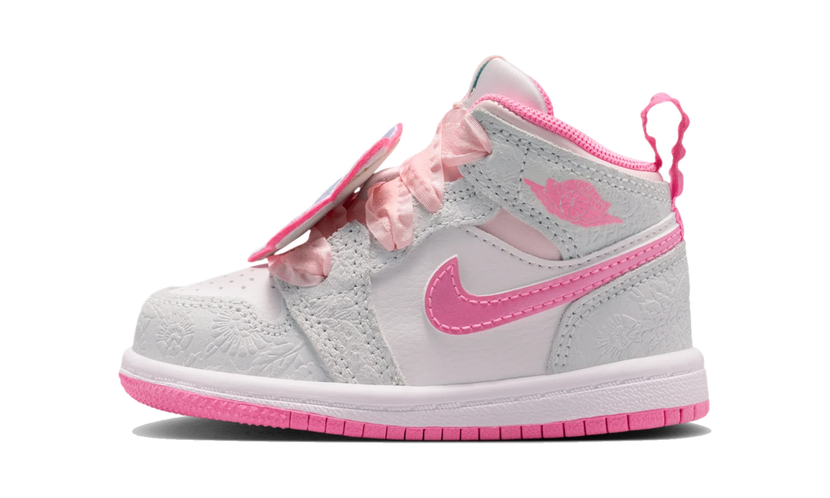 Overkicks - Air Jordan 1 Mid SE Spring Flowers (TD) (II0590-001) - vista lateral