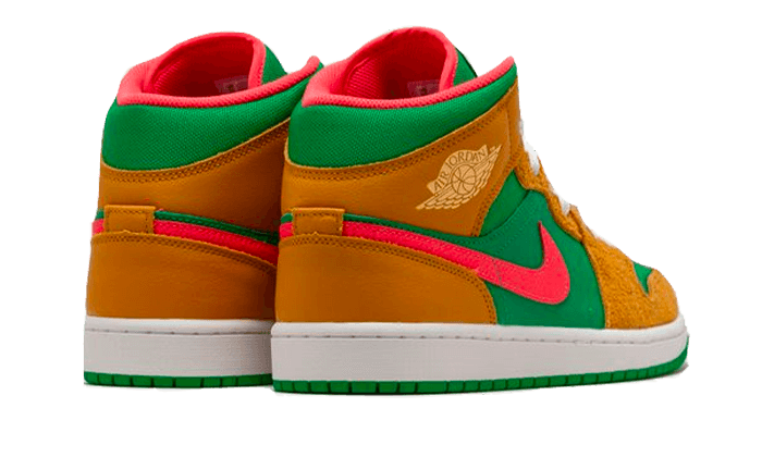 Overkicks - Air Jordan 1 Mid SE Wheat Watermelon (DX4332-700) - par completo